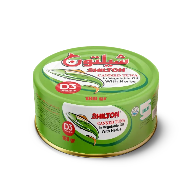 کنسرو ماهی تن سبزیجات در روغن گیاهی