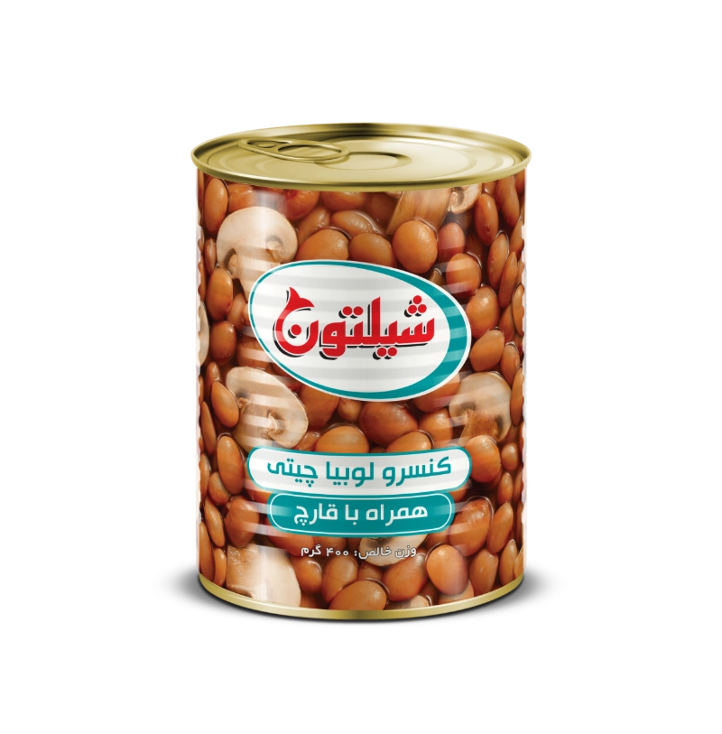 کنسرو  لوبیا چیتی با قارچ ۴۰۰ گرم