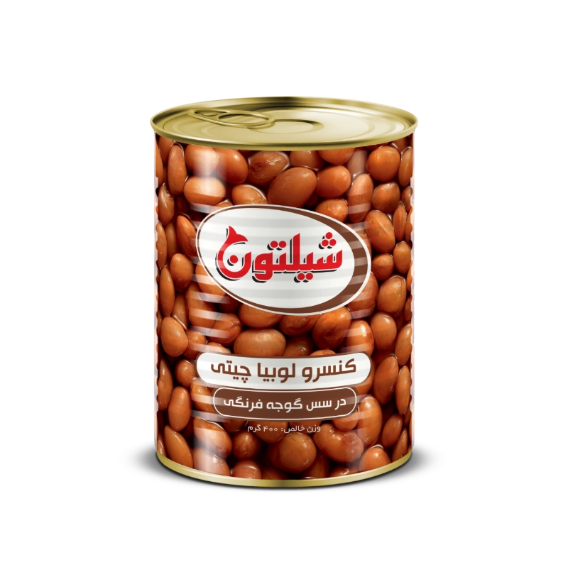 کنسرو لوبیا چیتی با سس گوجه فرنگی ۴۰۰ گرم