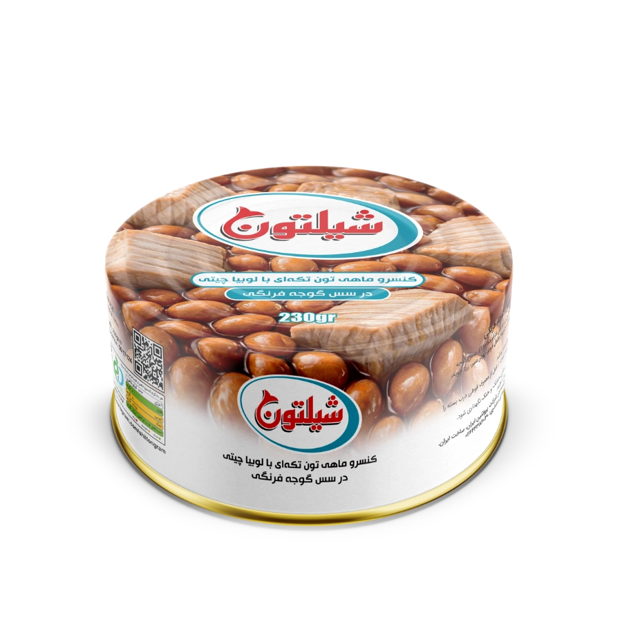 کنسرو ماهی تن با لوبیا چیتی ۲۳۰ گرم
